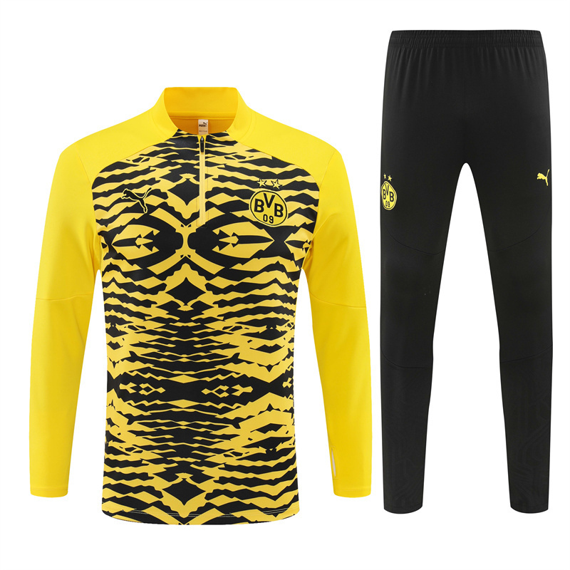 AAA Quality Dortmund 24/25 Tracksuit - Yellow/Black